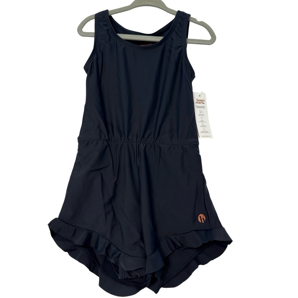 Honey Mark Swimwear Honey Kids 3T/4T Blue Gray Romper Sleeveless Suit Resort